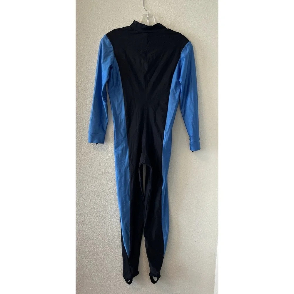 Diveskins By Oztek Wetsuit Ladies Large Black/Blue Zip Front Lightweight - Picture 6 of 13